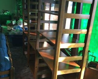 Part of Jack Daniels Dining Set, including table, 4 chairs and bookcase/Server