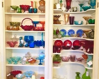 Beautiful, Colorful Glass by Blenko, Viking, Fostoria, Westmoreland,  and more!
