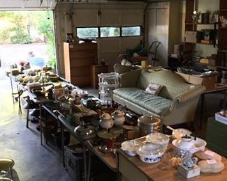 Garage FULL! - Seasonal, pots, pottery, cookware, vintage trunks, etc. 