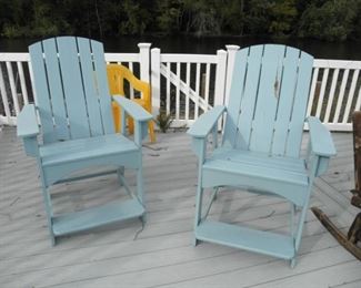 HIGH CHAIRS FOR PATIO OR DECK