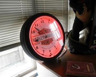 harley davidson clock