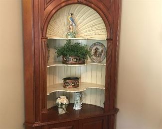 Here is the premier furniture item in this lovely home.  An absolutely gorgeous corner cabinet/storage unit