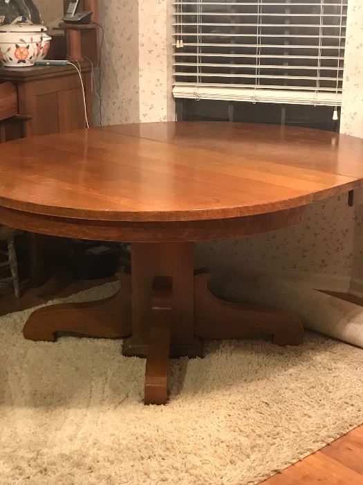 great antique oak kitchen table