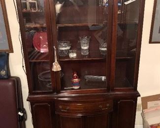 mahogany china cabinet