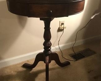 vintage side table with drawer