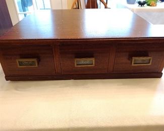 Macey 3 Drawer Card Catalog