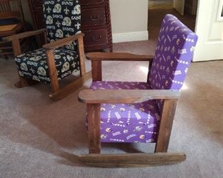 LSU child's rocker