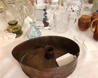 Antique Copper Candle Boat ( without the handle )