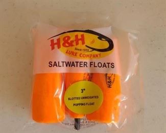 3" Slotted Unweighted Popping Saltwater Floats