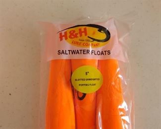 5" Slotted Unweighted Popping Saltwater Floats