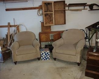 Pair of oversized chairs