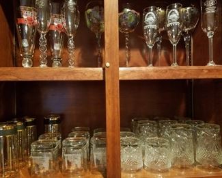 Bar glasses, etc