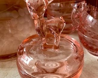 Pink / salmon depression glass