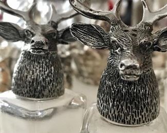 Deer salt and pepper shakers