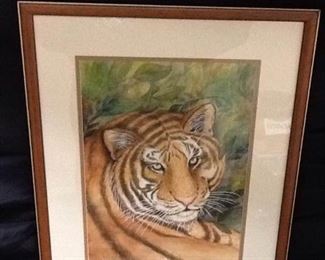 The Eye of the Tiger Framed Painting