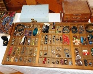 large selection of jewelry