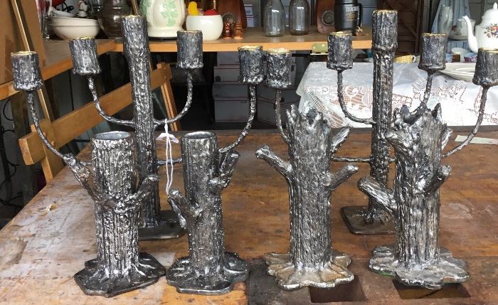 Custom made candelabra and candle sticks 