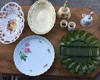 Vintage glass and ceramic