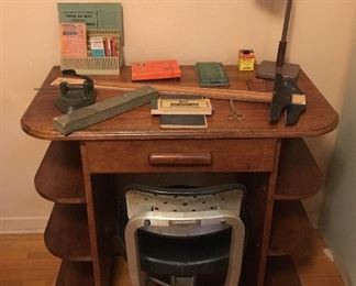 antique desk and chair