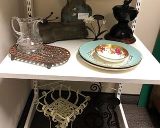 Vintage scale and grinder