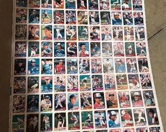 1989 Topps Uncut Baseball Card Sheet (1 of 2)