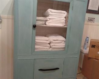 CHALK PAINTED MEDICAL CABINET