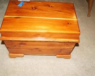 small cedar chest