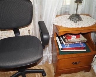 desk chair, night stand