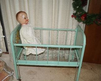 toy child bed, doll