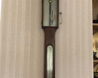 antique stick barometer c1830