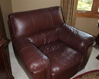 Leather arm chair