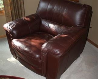 Leather arm chair