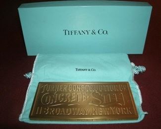 TIFFANY & CO. BRONZE PAPERWEIGHT HOLDER