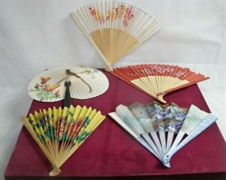 VINTAGE ASIAN HAND FANS