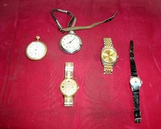 VINTAGE POCKET WATCHES & WRIST WATCHES