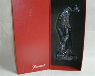 BACCARAT CRYSTAL GOLFER STATUE