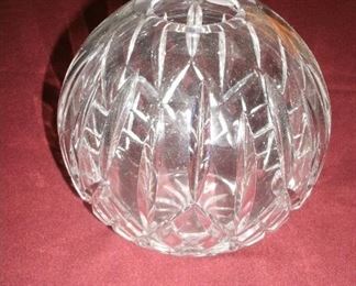 WATERFORD CRYSTAL BALL VASE