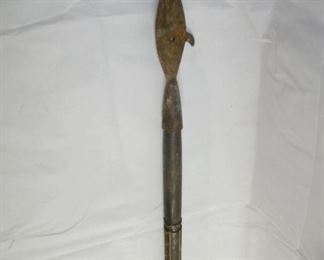 CARVED BAMBOO SPEAR & BLOW GUN
