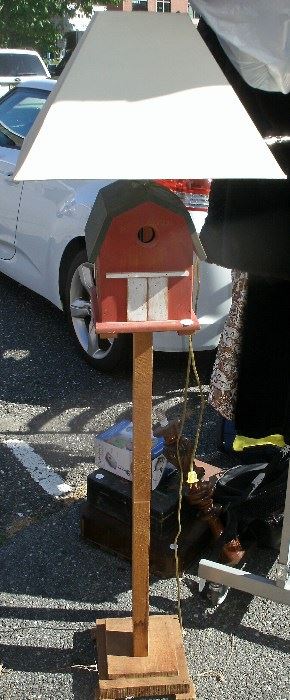 HAND MADE BIRD HOUSE FLOOR LAMP