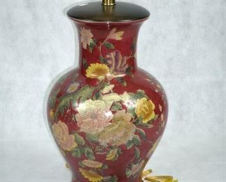 FREDERICK COOPER FLORAL TABLE LAMP (LOOK IT UP..EXPENSIVE) 