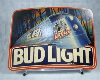 VINTAGE BUD LIGHT ADVERTISEMENT SIGN