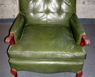 VINTAGE MODERN LEATHERETTE HAND CLAW SIDE CHAIR