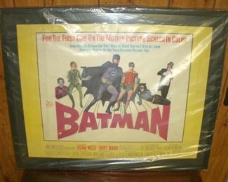 THE ORIGINAL BATMAN FRAMED MOVIE POSTER