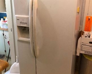 side-by-side refrigerator! Store your stuff we don't judge