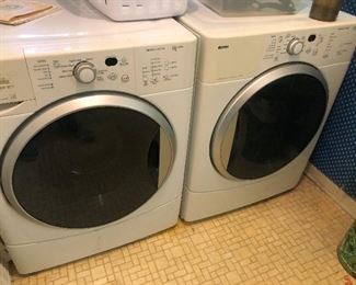 Giant cross-eyed alien face -- or washer dryer, you decide
