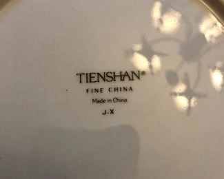 Tienshan fine china made in China who would have thought.
