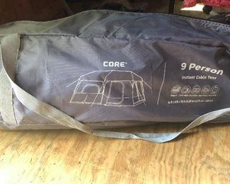 9 person tent. (WHY would you want 9 people in a tent?) (Okay, maybe at Coachella)