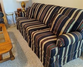 Immaculate striped sofa