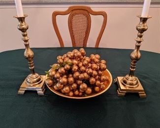 Brass candlesticks