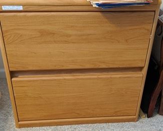 Wooden file cabinet